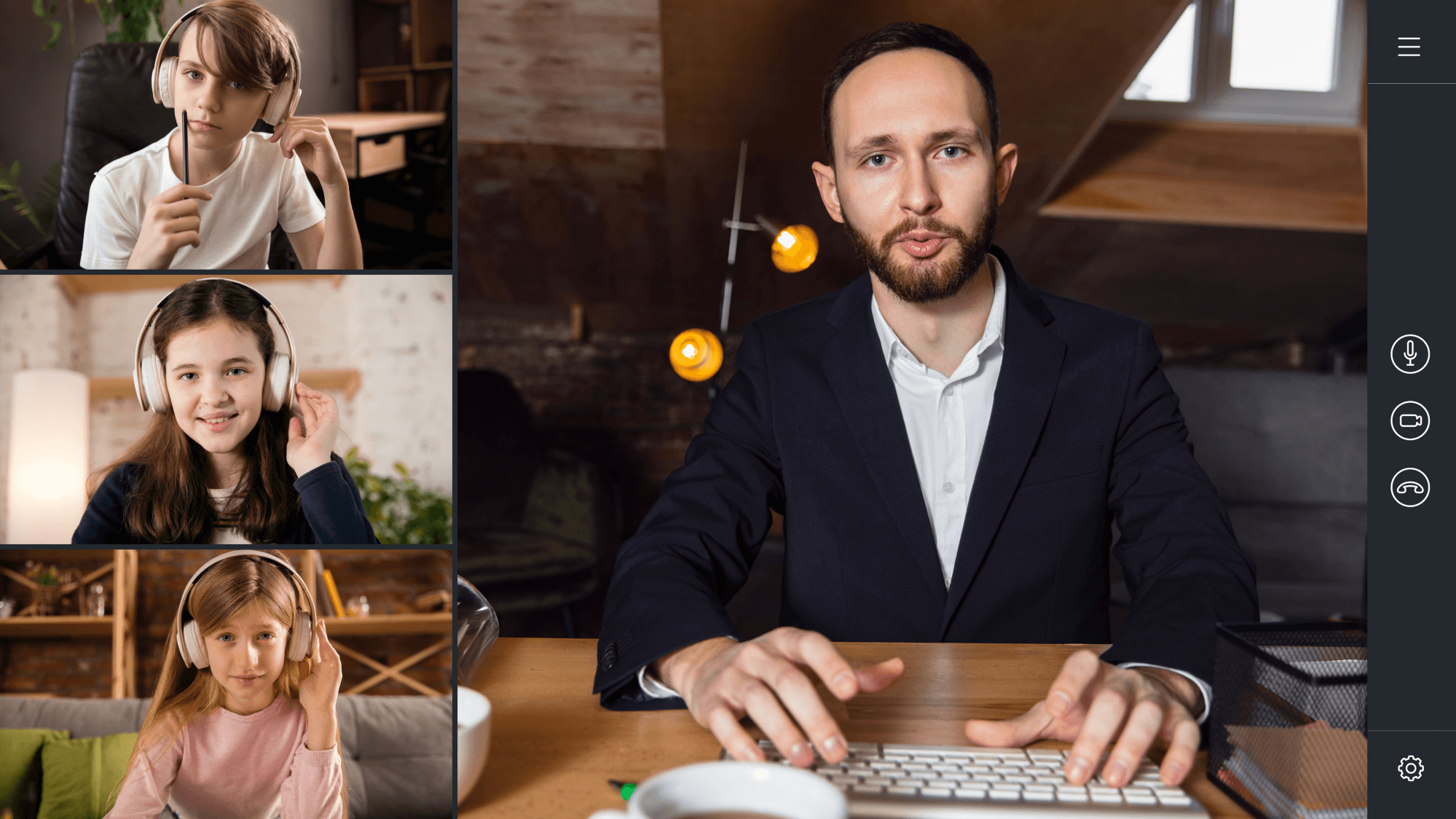 Students learning together in group-based tuition